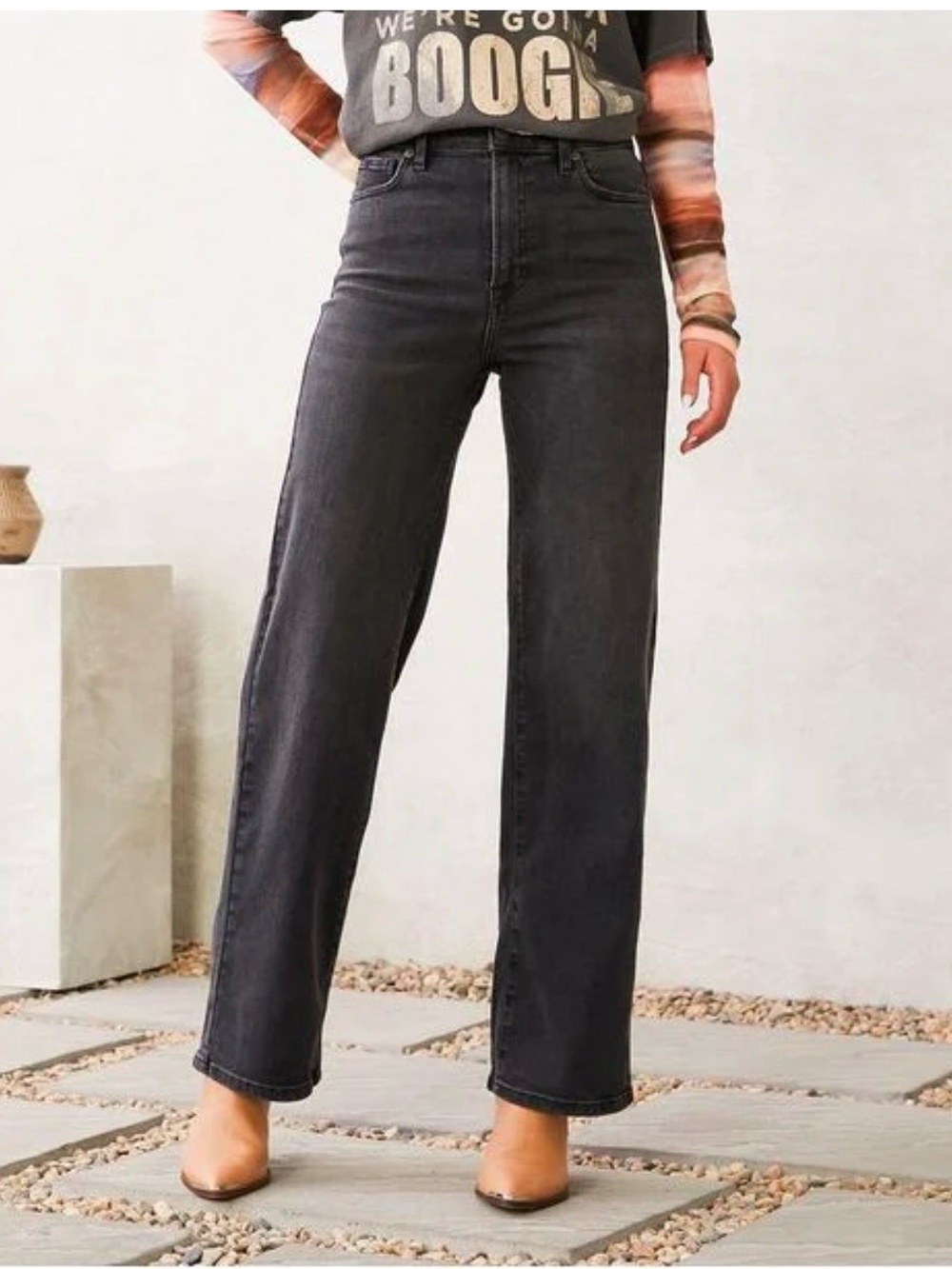 Hidden Logan High Rise Dad Jean in Vintage Black 24 x 31